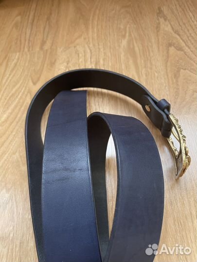 Ремень с литой латунной пряжкой 