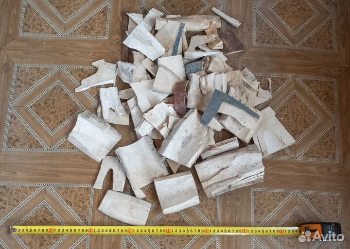 Куски бивня мамонта сухие, выдержанные, 6.3 кг