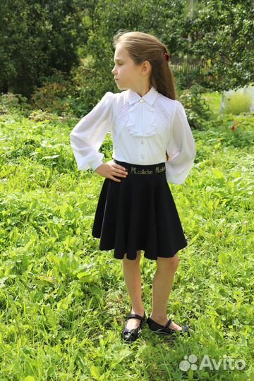 Юбка-солнце маленькая леди 134 джерси