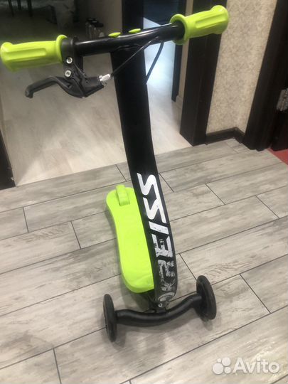 Самокат 3-х колесный Kreiss ручной тормоз