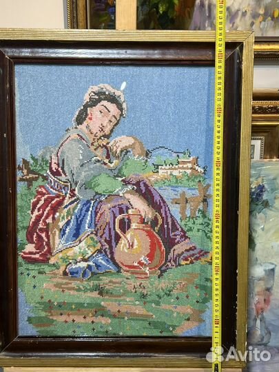 Картина вышивка СССР