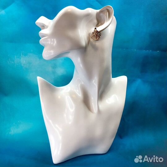 Золотые серьги 585 пробы
