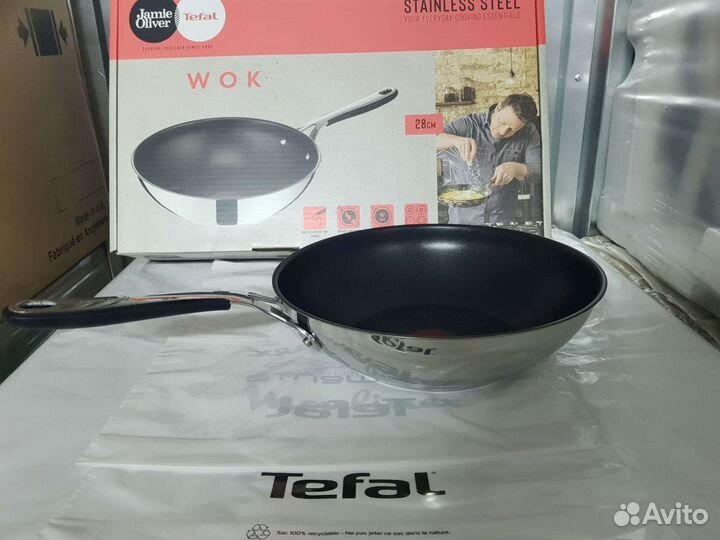 Сковорода Вок tefal Jamie Oliver 28 см