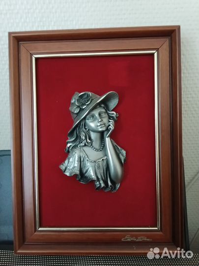 Настенное панно,олово, Франция