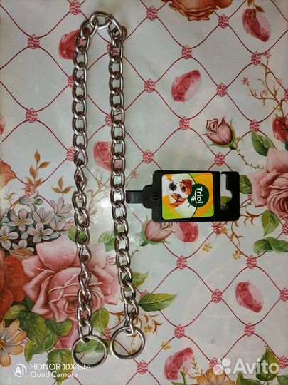 Ошейник - удавка рывковая, кожаный