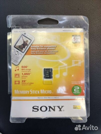 Карта памяти memory stick micro M2