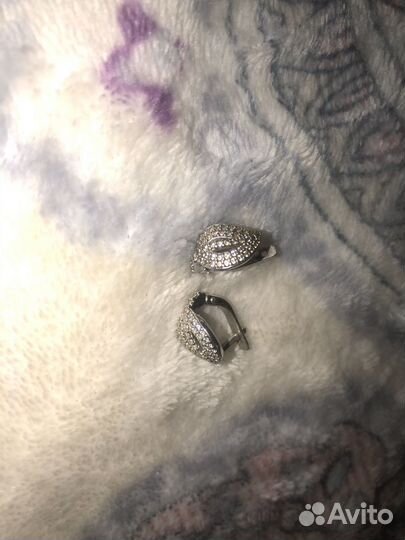 Серьги серебро