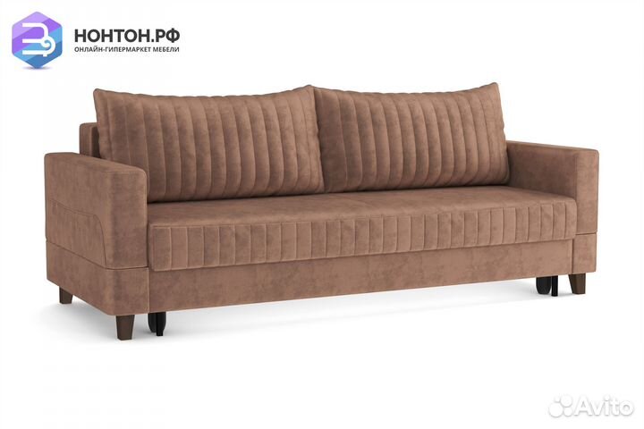 Диван выкатной евромагнат светло-коричневый