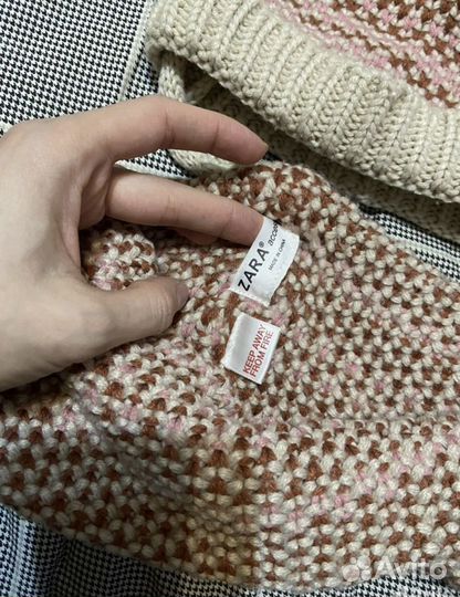 Шапка и снуд для девочки zara