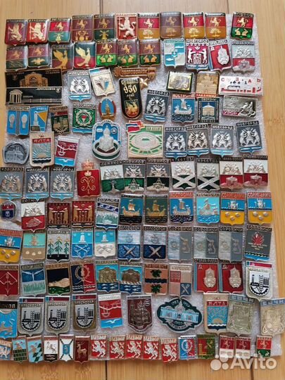 Значки города гербы СССР