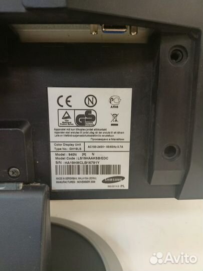 Монитор Samsung SyncMaster 940N на запчасти (Д)