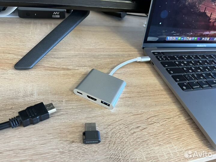 Адаптер type c 3 в 1 / внешняя видеокарта