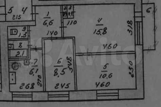3-к. квартира, 51,8 м², 2/5 эт.