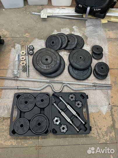 Гриф, блины, гантели