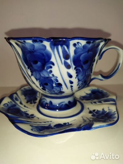 Чайная пара Гжель, Gallery, Гейзерная кофеварка