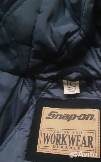 Теплая куртка Snap on