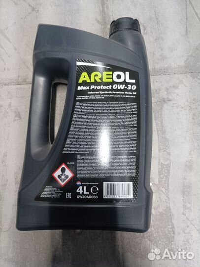 Масло, areol 0W30