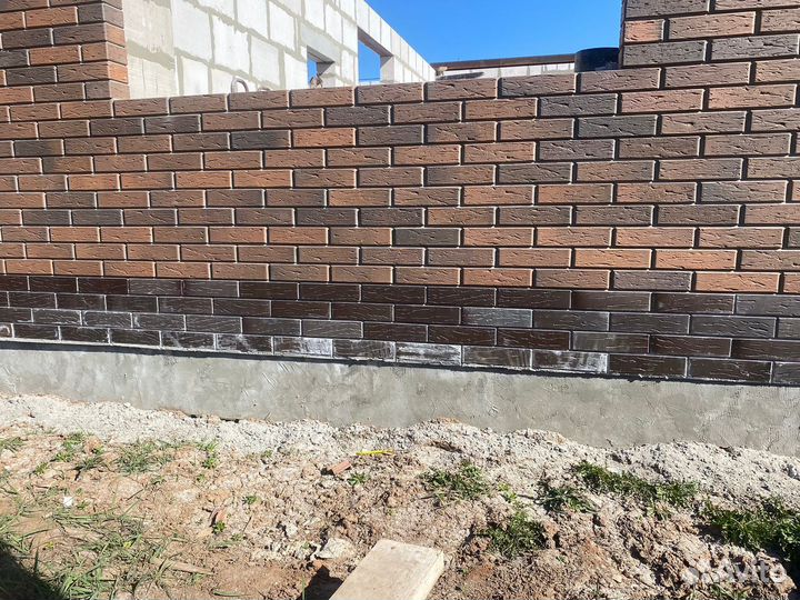 Кирпич облицовочный светло-коричневый флеш