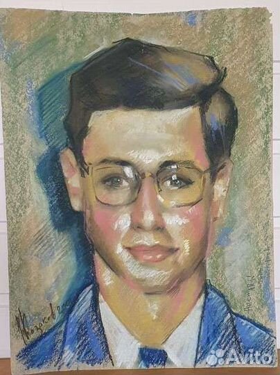 Портрет интеллигента пастель