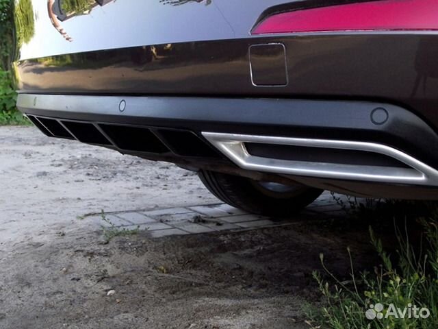 Накладки на задний диффузор Skoda Octavia A7