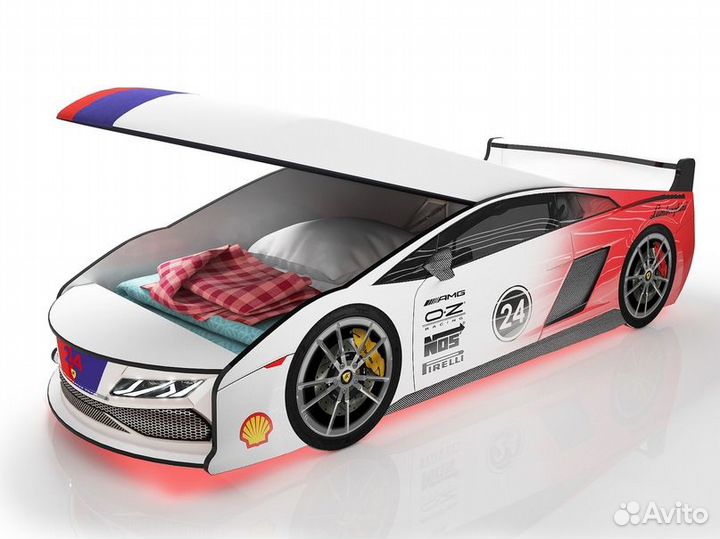 Кровать-машинка с ящиком в Перми