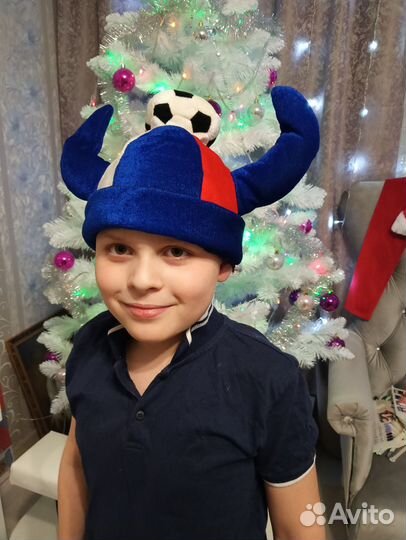 Шапка болельщика детская