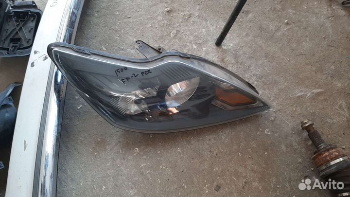 Фара левая форд фокус 2 рестайлинг чёрная