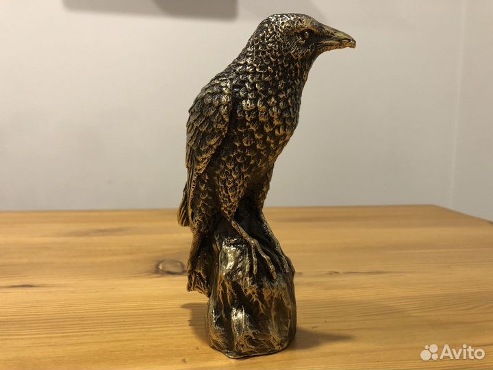 Статуэтка фигурка Ворон бронза
