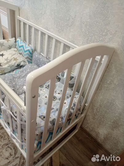 Комплект в кроватку и конверт на выписку