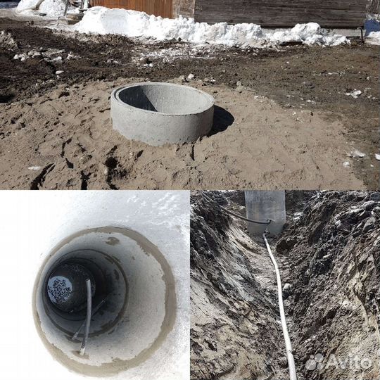 Колодец питьевой. Септик из колец под ключ