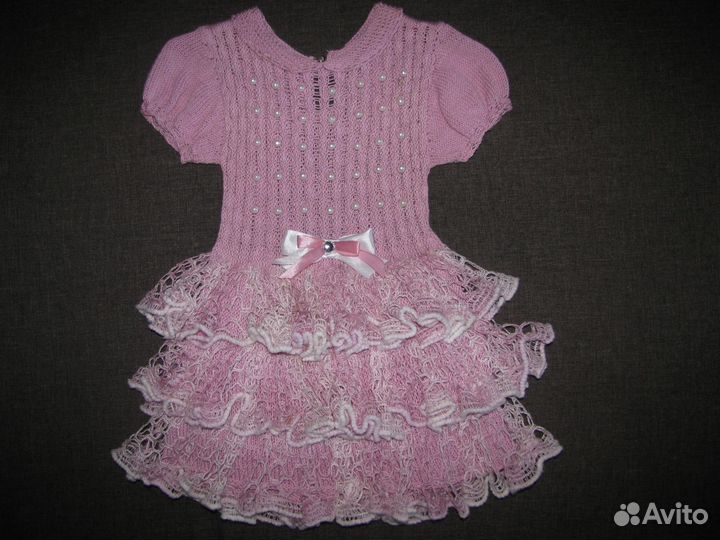 Платье вязанное