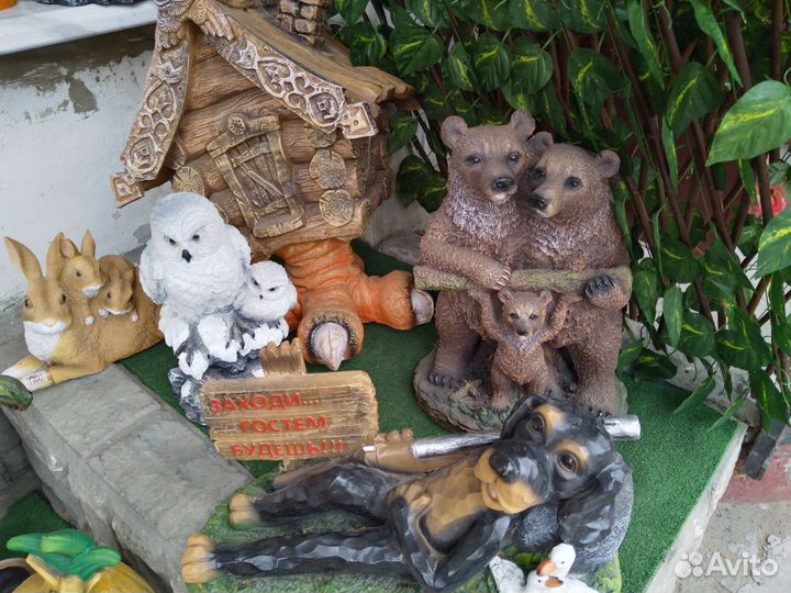 Фигурки для сада из полистоуна