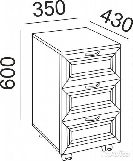 Тумба выкатная