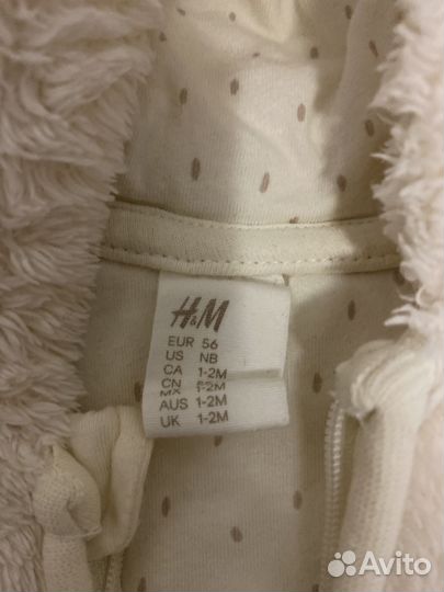 Комбинезон hm мишка 56-62