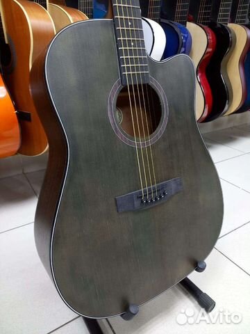 Акустическая гитара Fabio 41' Черная Новая
