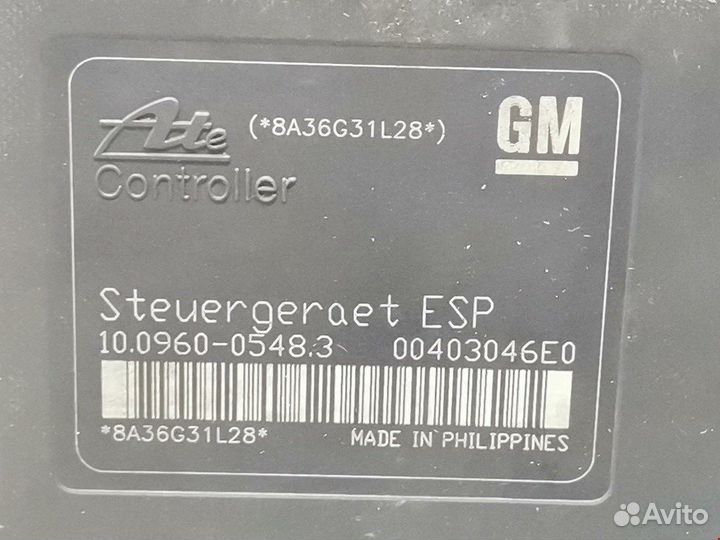 Блок ABS для Opel Astra H 93191515