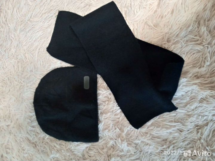 Шапка для мальчика 48-50 и шарф