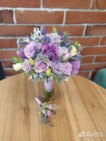 Свадебный букет. Бутоньерка. Дублер