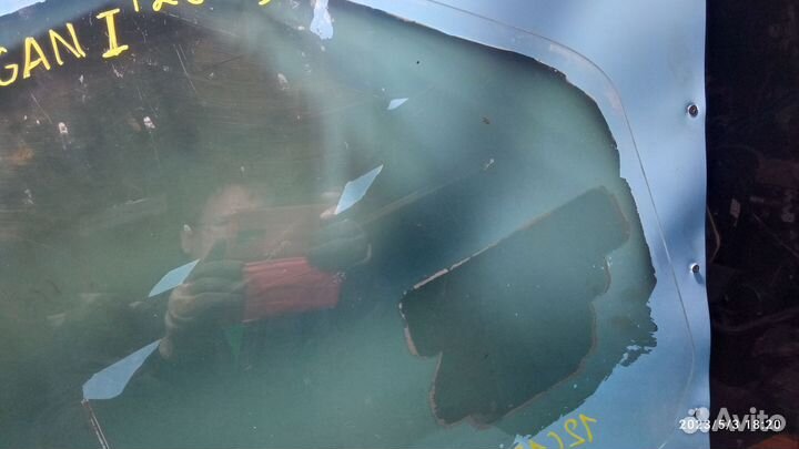 Стекло двери заднее левое для Renault Logan 1