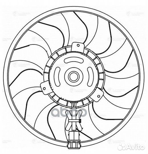 Вентилятор радиатора VW T4 -03 LFc 1810 luzar