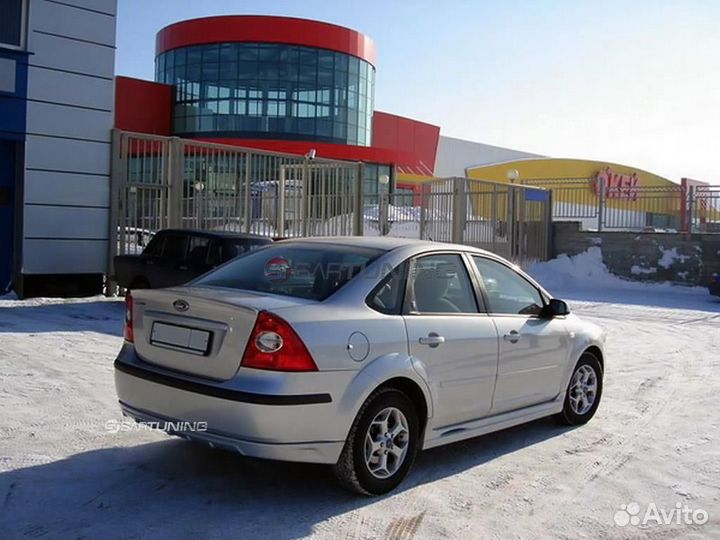 Юбка бампера Форд Фокус Накладка Ford Focus 2