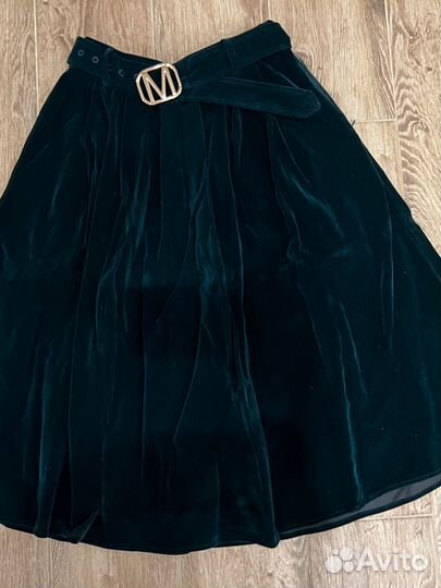Юбка бархатная