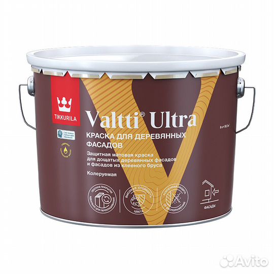 Краска фасадная по дереву Tikkurila Valtti Ultra в