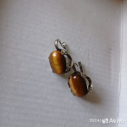 Серьги серебро