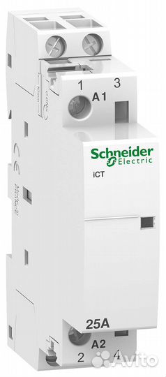Модульный контактор ict25a 2но 220/240в 60гц Schne