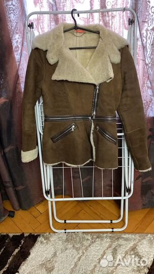 Женская кожаная дубленка