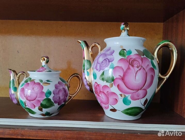 Чайник заварочный фарфоровый СССР, Сысертский фарф