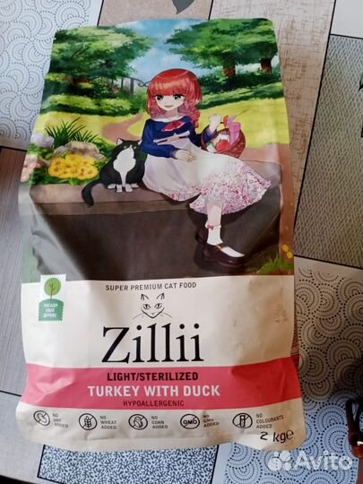 Zillii корм для стерилизованных кошек