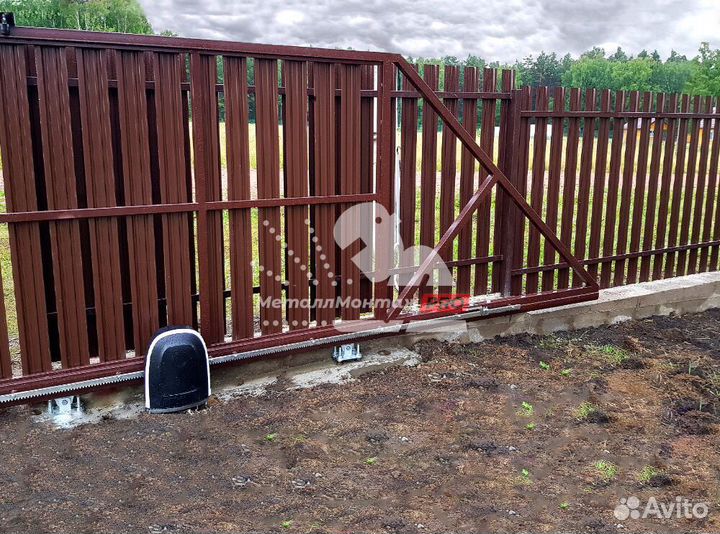 Автоматические откатные ворота