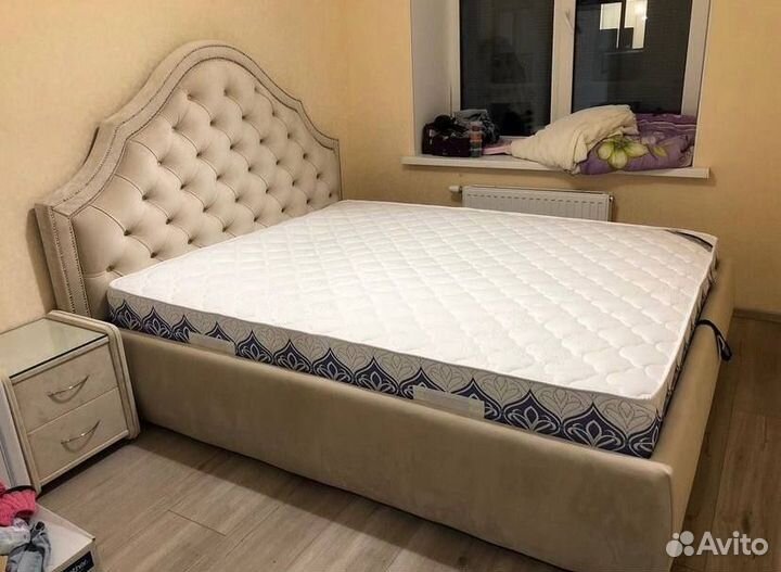 Кровать двуспальная. Гарантия 18 мес